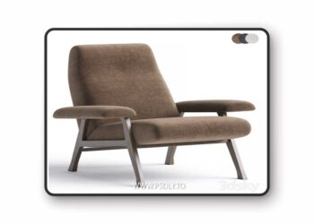 HALL | Armchair By arflex 3D Model