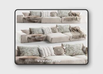 HENDRIX SOFA 3 3D Model