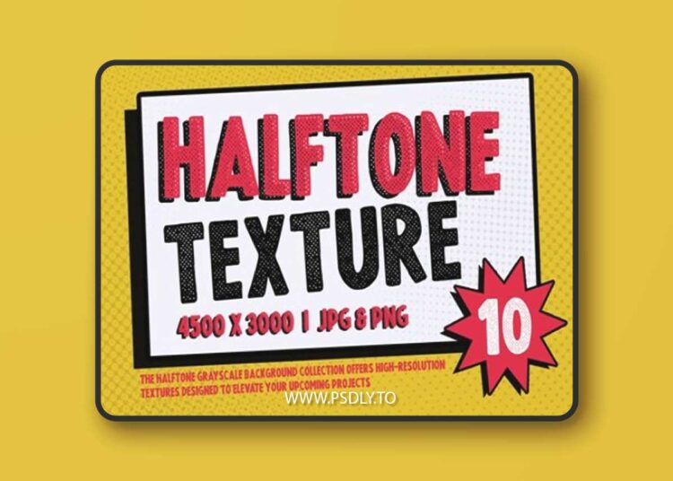 Halftone Textures Background #1 NM68AS4