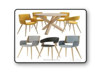 La-Forma.-ARENDAL-table.-Chair-Heiman,-Andre