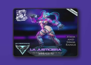 La Justiciera – Cyberpunk Luchadora – 3D Print Model