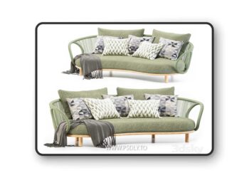 Lounge II Crate and Barrel 3D Model