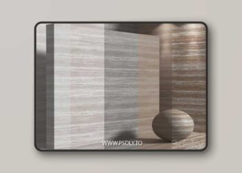 Material (seamless) - travertine stone set 189