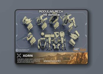 Mech Modular 3D Print Model