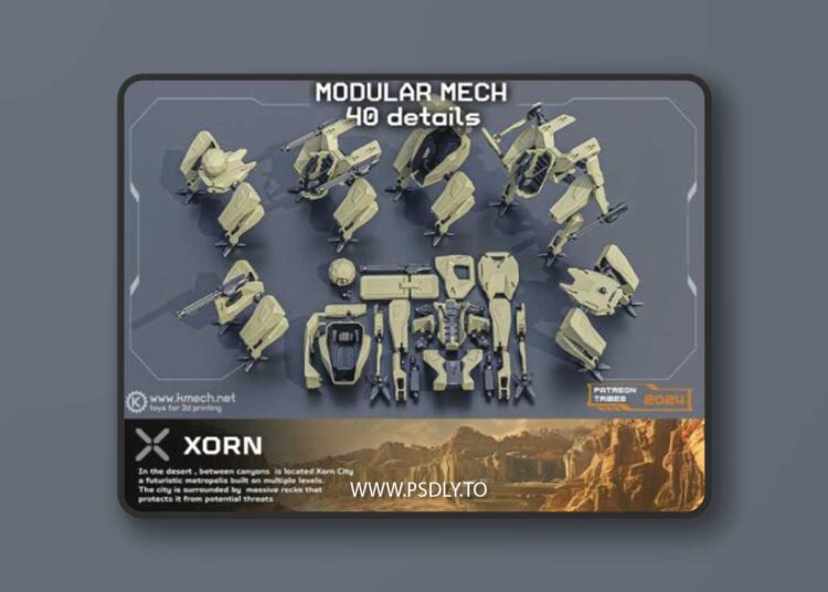 Mech Modular 3D Print Model