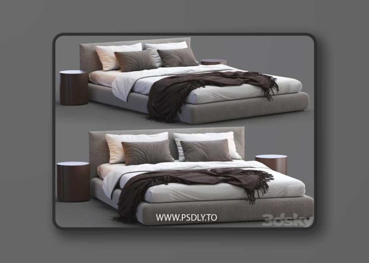 Meridiani Bed SCOTT 3D Model