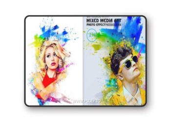 Mixed Media Art Photoshop Action