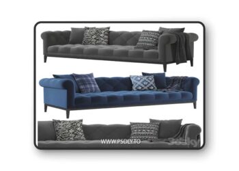 RH | Italia Chesterfield sofa with tufted