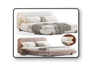 Stivale Light Brown Velvet Queen Bed By CB2