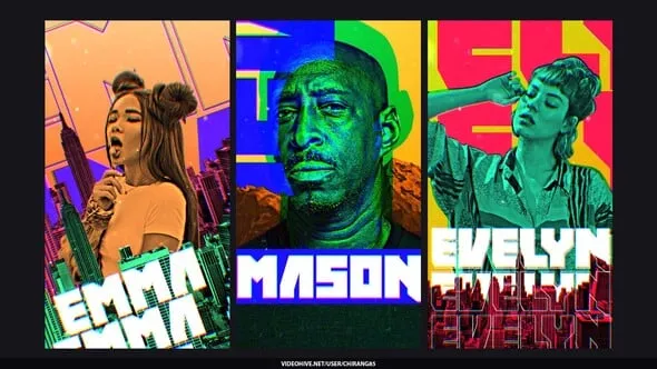 Videohive Glitch Poster Stories 54856788