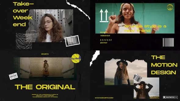 Videohive Grunge Slides 54875166