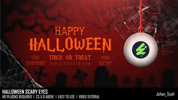Videohive Halloween Scary Eyes 54877305