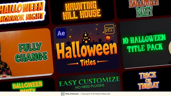 Videohive Halloween Titles For After Effects 54716072
