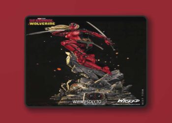 WICKED – Lady Deadpool Sculpture – 3D Print Model STL