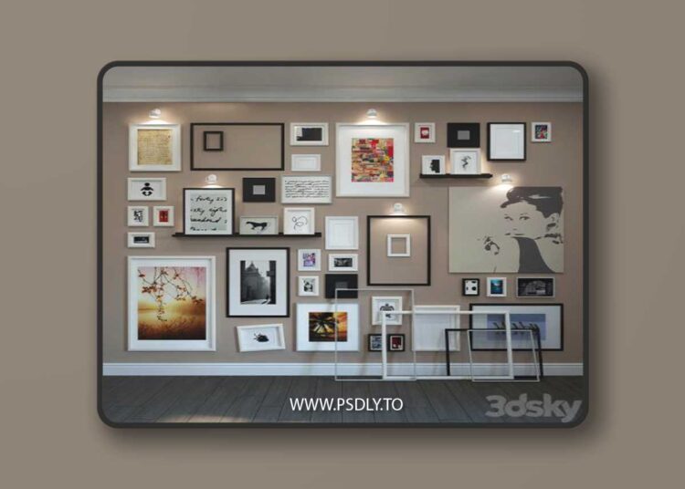 Wall composition of the frames IKEA