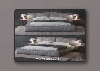 bonaldo fluff bed 3D Model