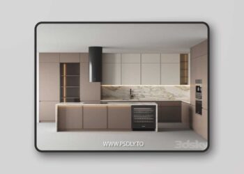 kitchen modern-019 3D Model