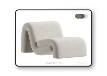 Armchair Curve 3D Model