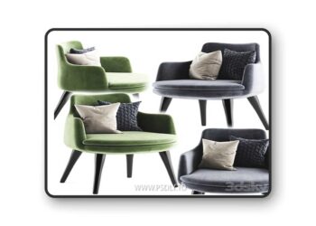 Ban armchair 3D Model