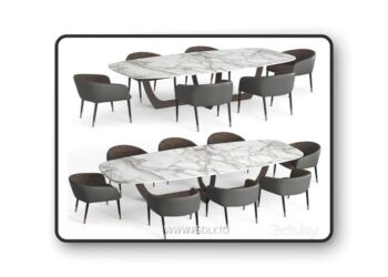 Baxter Romeo Table and Sunpan Asher chairv