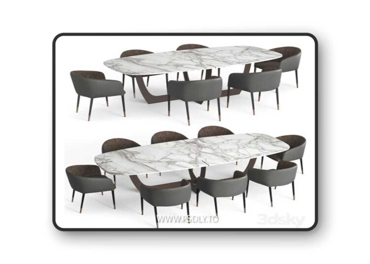 Baxter Romeo Table and Sunpan Asher chairv