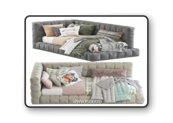 Bed Baldwin Lounge Corner Upholstered Bed 2