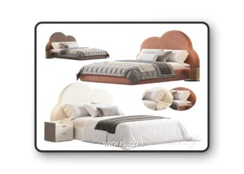 Bed Cloud Bed by Woodfans 3D Model