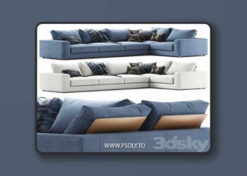 Bonaldo Hiro sofa 3D Model
