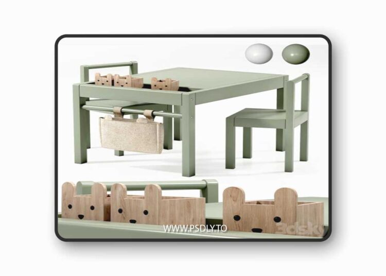 Childrens chair 01 3D Model