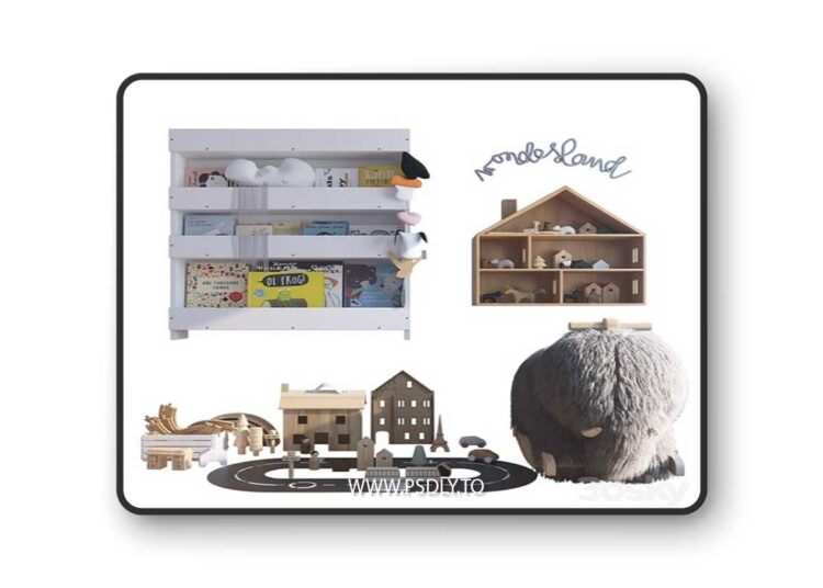 Decorative set for the nursery 3D Model