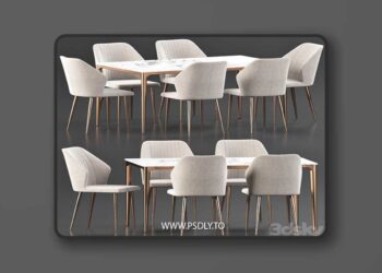 Dining Set 87 3D Model