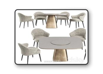 Dining table Wooddi Kahli and chair Lavsit Andy