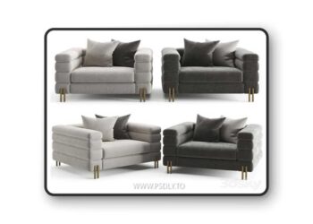 Eichholtz chair york 3D Model