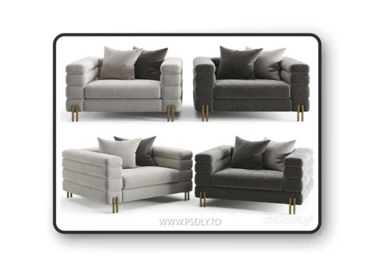 Eichholtz chair york 3D Model