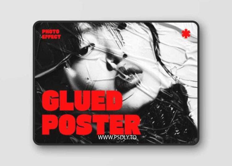 Glued Paper Photo Effect 3D Model