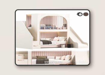 Kids bedroom 02 3D Model