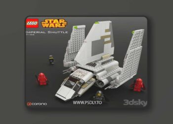LEGO SW Imperial Shuttle 3D Model