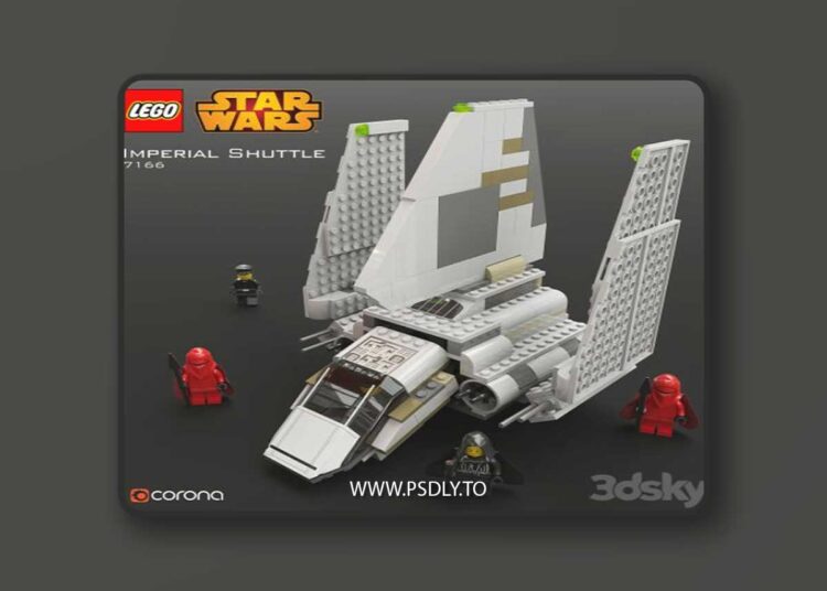 LEGO SW Imperial Shuttle 3D Model