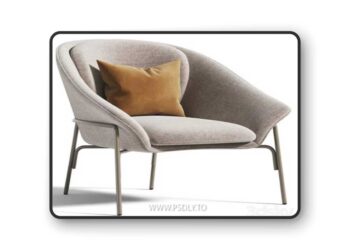 Lauren melange wicker armchair