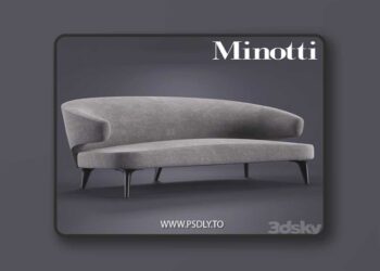 Minotti Aston Sofa 3D Model