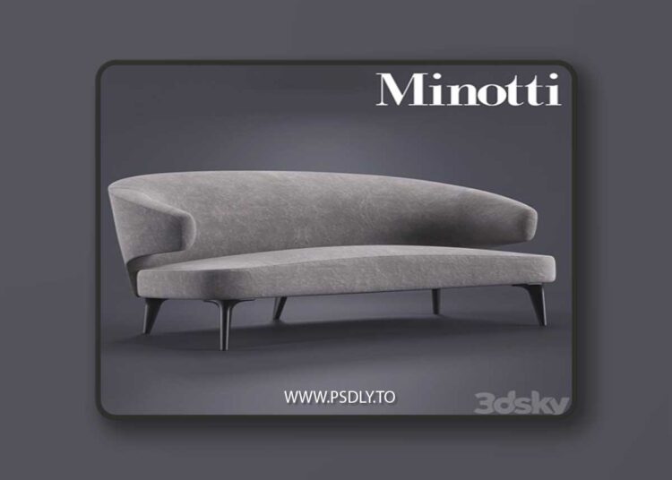 Minotti Aston Sofa 3D Model