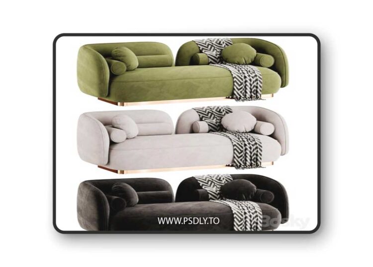 Nordic Sofa by Leader 3D Model