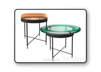 Roche Bobois Bilboquet Pedestal Table