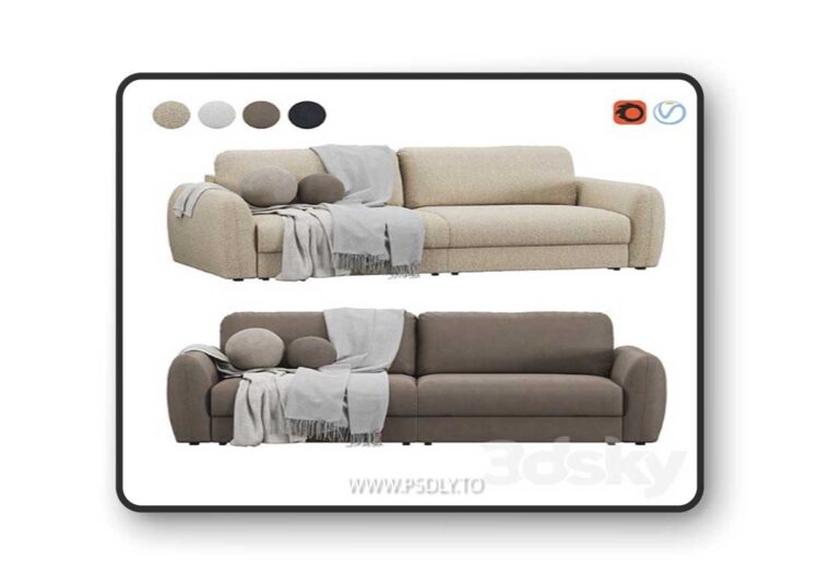 Sofa Biani Divan ru 3D Model