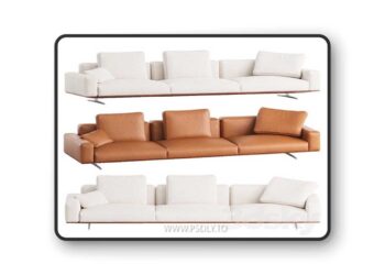 Soft Dream Large Sofa 3D Model