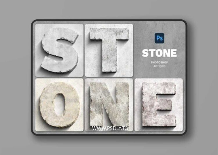 Stone Effect Photoshop Action