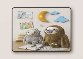 Toys and accessories for a children's room set 1 3D Model