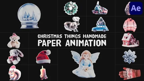 Videohive Christmas Things Handmade Paper Animation for After Effects 55443957 1 Videohive Christmas Things Handmade Paper Animation for After Effects 55443957