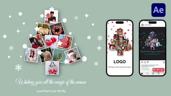 Videohive Christmas Tree Photo Collage Intro 55424926 1 Videohive Christmas Tree Photo Collage Intro 55424926