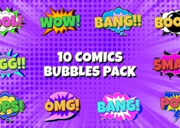 Videohive Comic Bubbles Pack 55485932